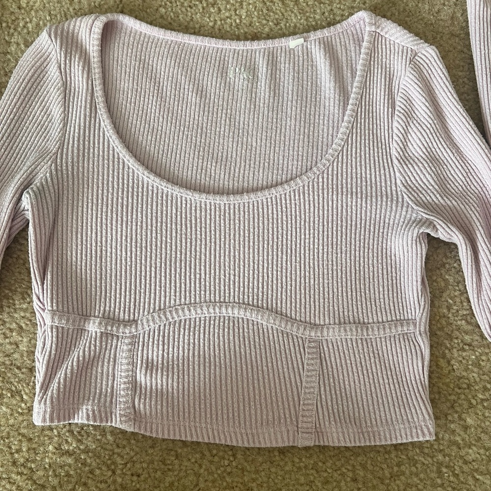 Light Pink Pacsun Long Sleeve Shirt